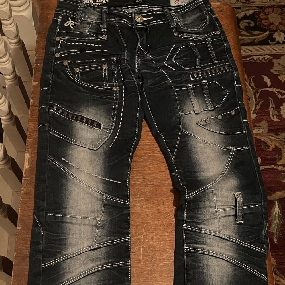 ✨Authentic JRag Industry Famous Denim size 24 Dark Indigo